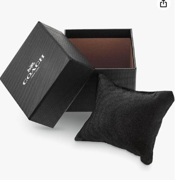 COACH Greyson Black Logo Women's Watch NWT - Picture 6 of 9